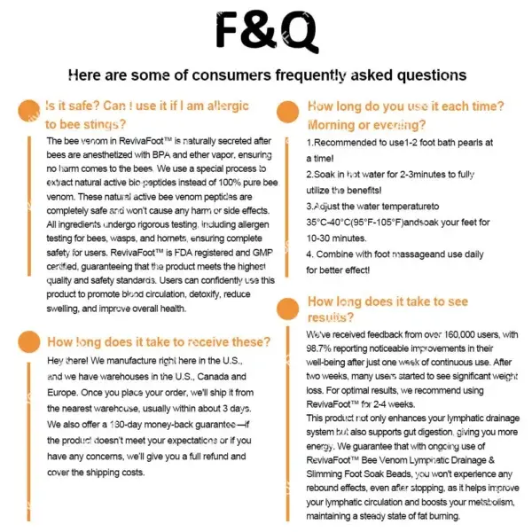 Bee Venom Lymphatic Drainage & Slimming Foot SoakBeads