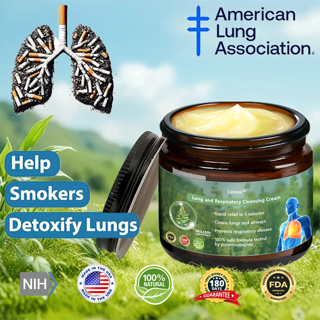 Mullein Clear Lung Repair Cream