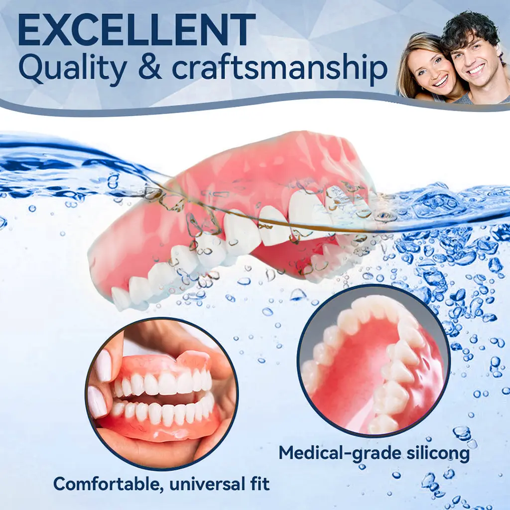 👧🏻🔆- 𝐏𝐫𝐞𝐦𝐢𝐮𝐦 𝐃𝐞𝐧𝐭𝐮𝐫𝐞- (✨Suitable for all mouth shapes, custom-made dentures for a perfect fit✨) - Image 10