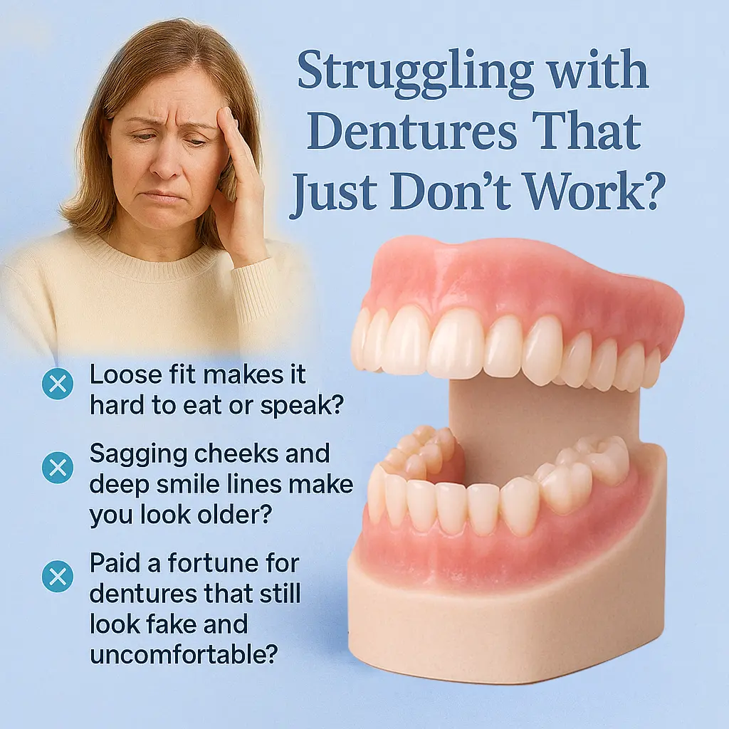 👧🏻🔆- 𝐏𝐫𝐞𝐦𝐢𝐮𝐦 𝐃𝐞𝐧𝐭𝐮𝐫𝐞- (✨Suitable for all mouth shapes, custom-made dentures for a perfect fit✨) - Image 3