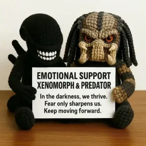 Creepy Crochet Emotional Support Doll D01