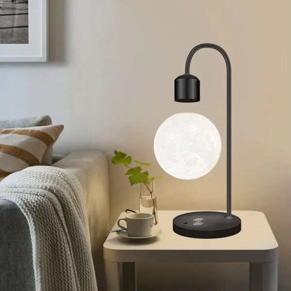 Floating Moon Lamp with Wireless Charging