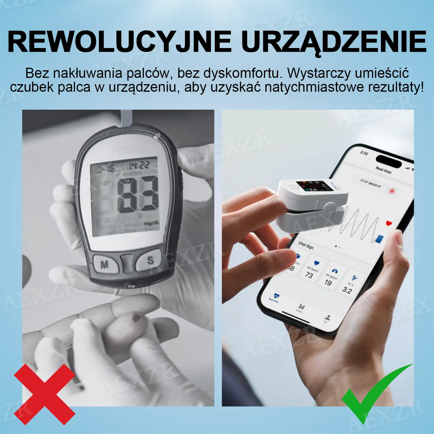 Wyprzedaż Noworoczna- Rabat - 70 % OFF Dokładne urządzenie do pomiaru poziomu glukozy we krwi - Image 2