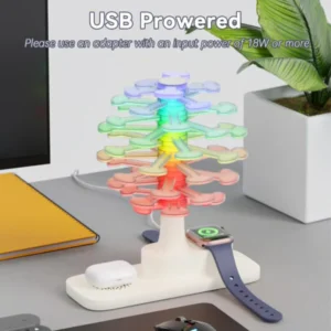 Spiral Wireless Charging Lamp