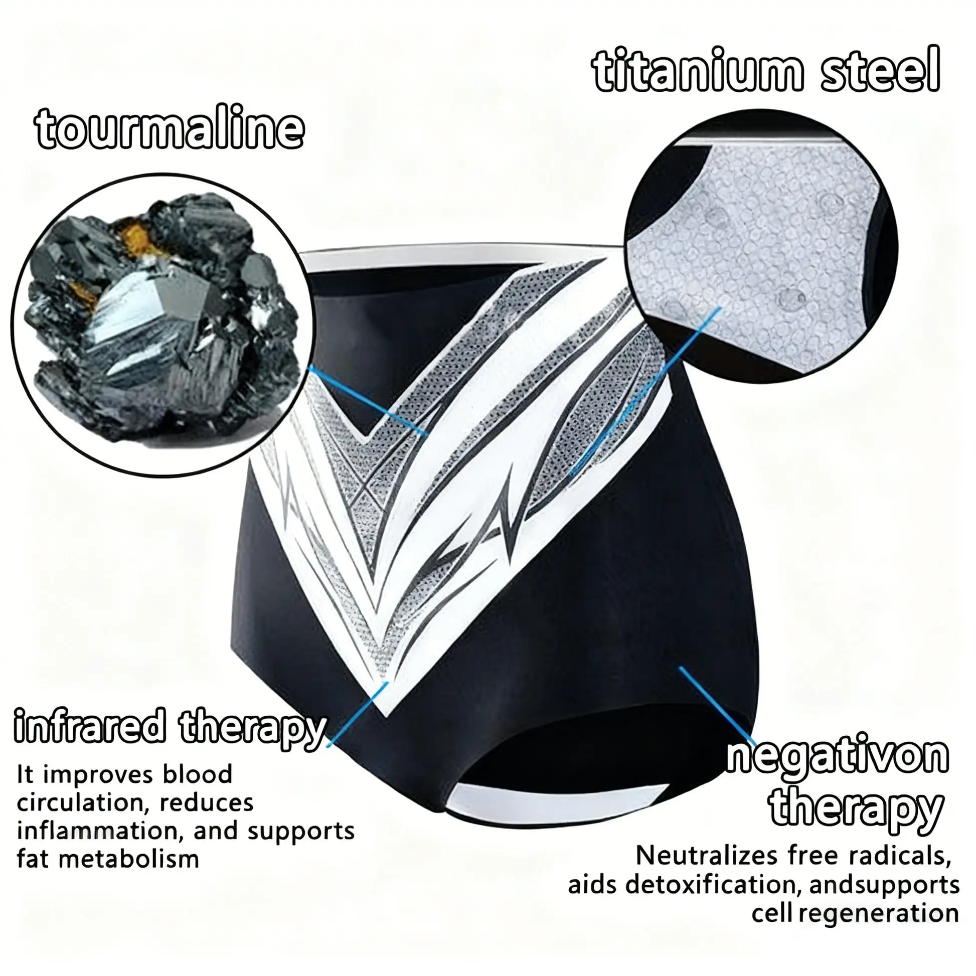 Self-regulating tourmaline shaping shorts with titanium fiber - Image 13