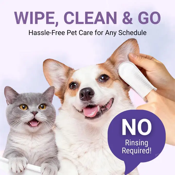 Pet Ear Cleaning Finger Mitts - Image 5