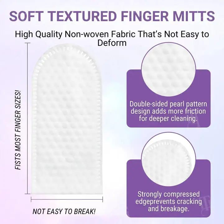 Pet Ear Cleaning Finger Mitts - Image 2