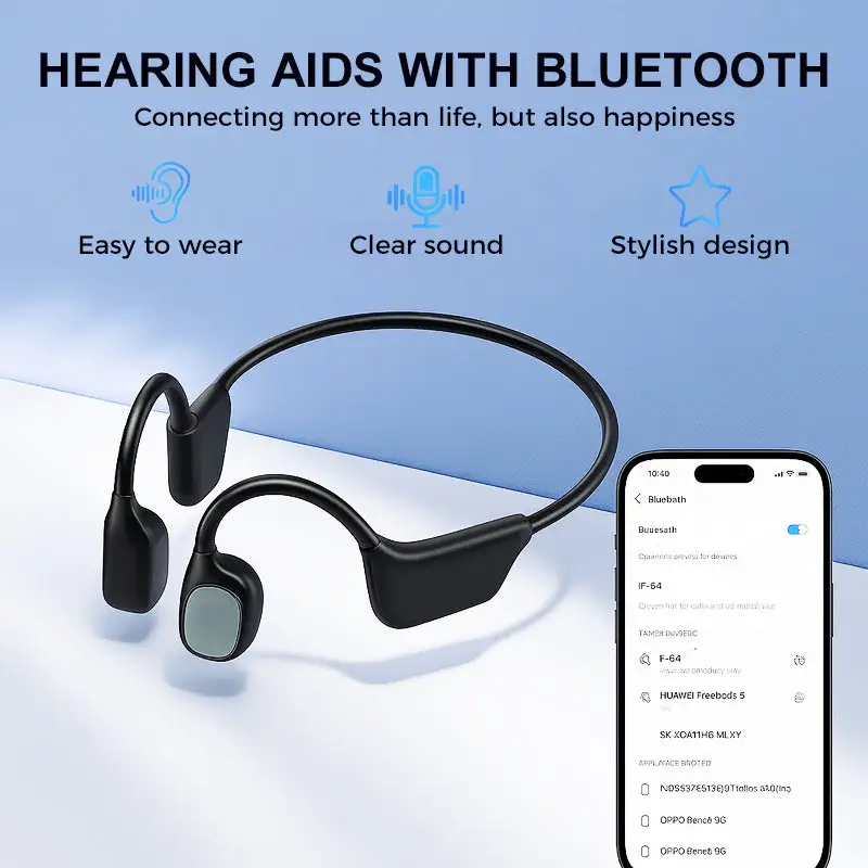 SEAGRIL Bone Conduction Smart Hearing Aid Bluetooth Earphones - Image 5