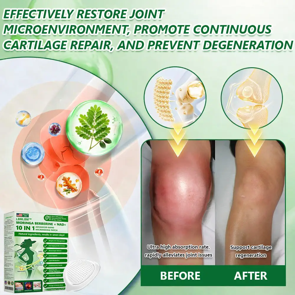 🏆 Best Seller | Moringa Berberine × NAD⁺ 10-in-1 Nano Microneedle Patch - Image 3