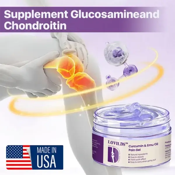 (LAST DAY SALE – 80% OFF) Curcumin & Emu Oil Pain Gel – Backed by US Osteopathic Experts - Image 3