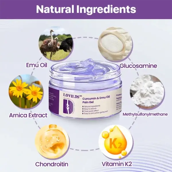 (LAST DAY SALE – 80% OFF) Curcumin & Emu Oil Pain Gel – Backed by US Osteopathic Experts - Image 9