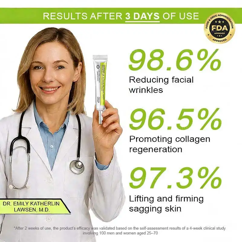 moringa & Vita-A Retinol Shot Wrinkle-Lift Tightening cream - Last Day Promotion 70% OFF - Image 10