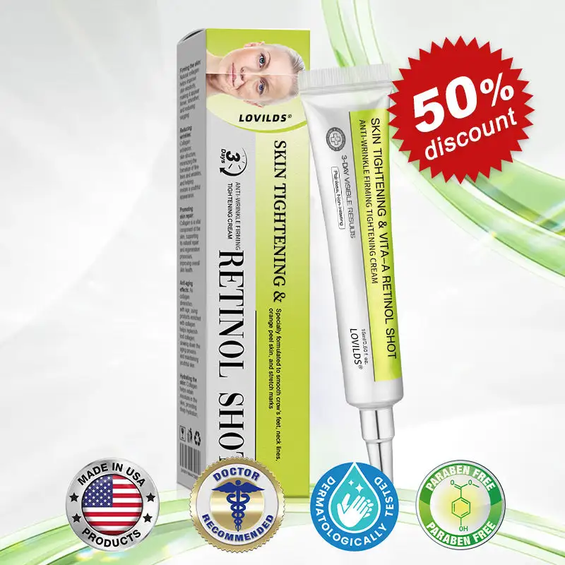 Made and shipped from the USA Botin & Vita-A Retinol Shot Wrinkle-Lift Tightening cream - Last Day Promotion 50% OFF