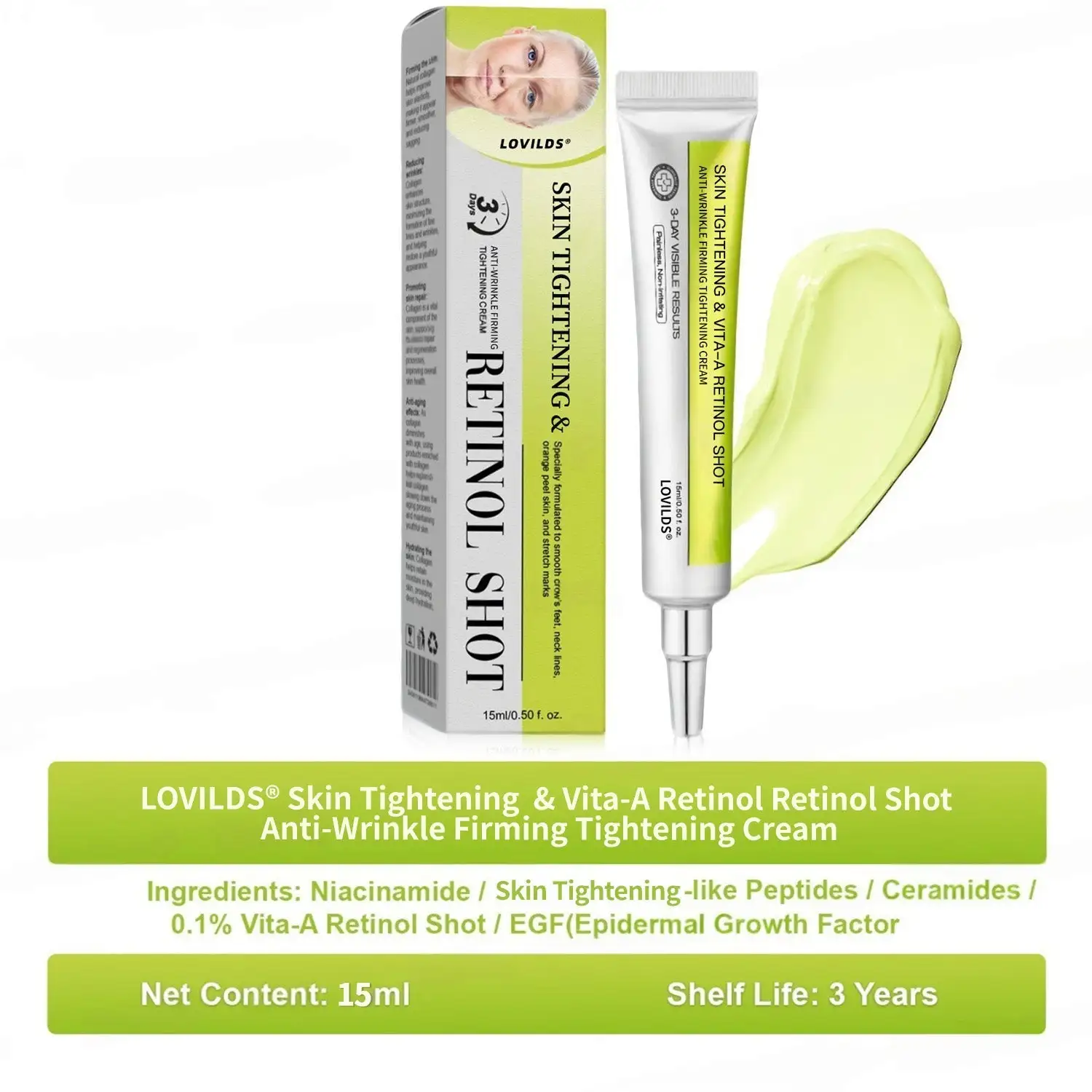 Made and shipped from the USA Botin & Vita-A Retinol Shot Wrinkle-Lift Tightening cream - Last Day Promotion 50% OFF - Image 16