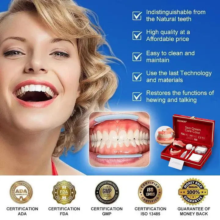 Medical Full Denture with Strong Suctiond Custom-Fit Full Functional Dentures - Image 2