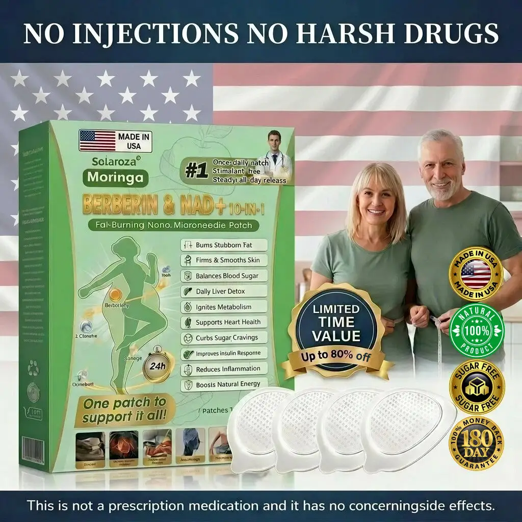 10-in-1 Weight Loss Patch: Boost Metabolism & Burn Fat (NAD+ & Berberine)