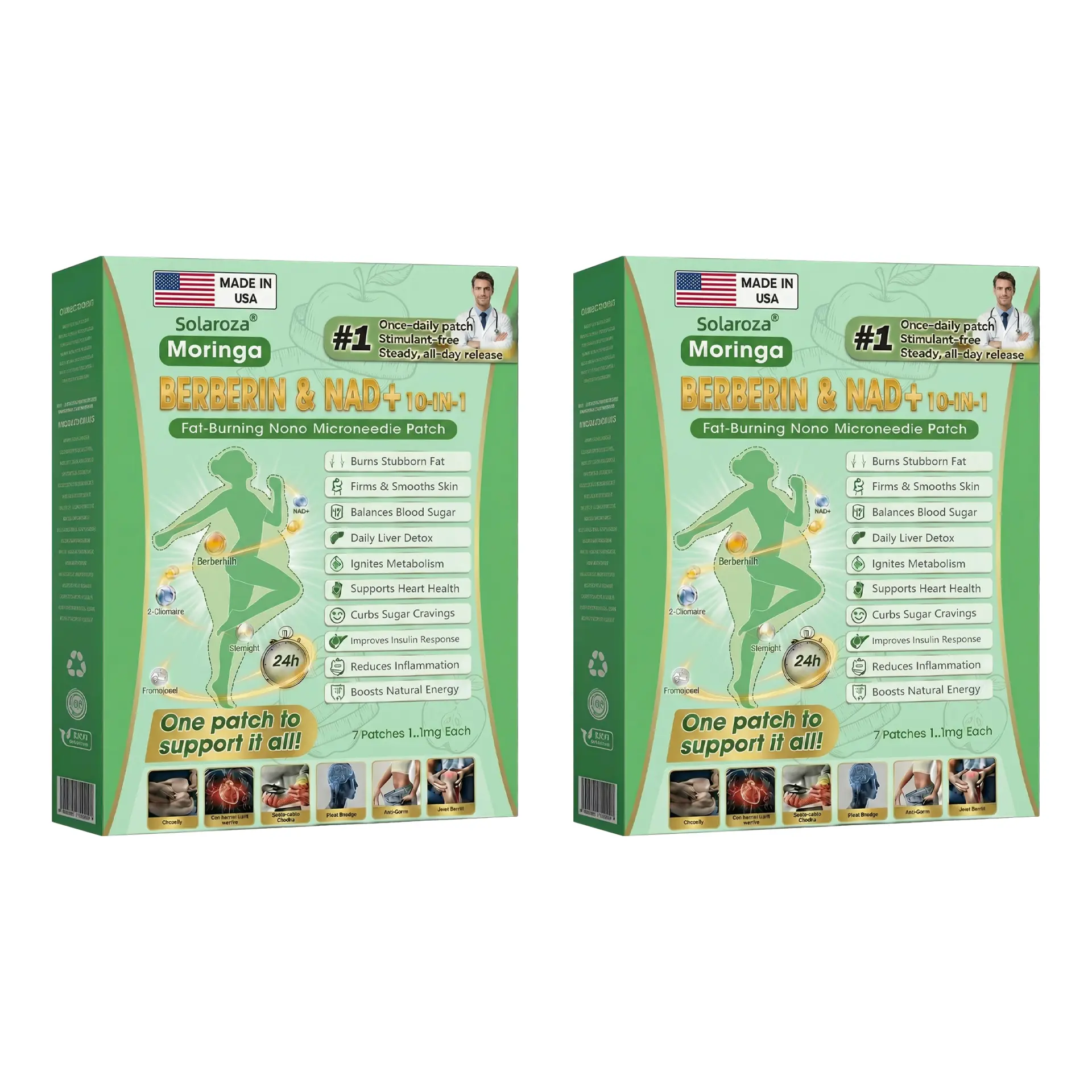 10-in-1 Weight Loss Patch: Boost Metabolism & Burn Fat (NAD+ & Berberine) - Image 10