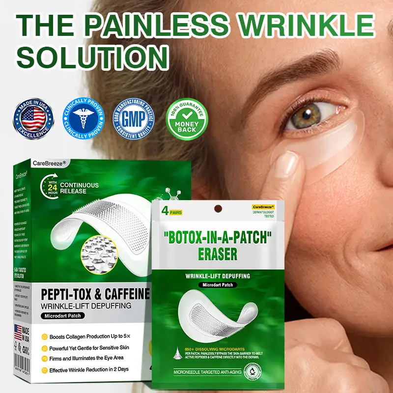 Pepti-Tox & Caffeine Shot Wrinkle-Lift Depuffing Microdart Patch