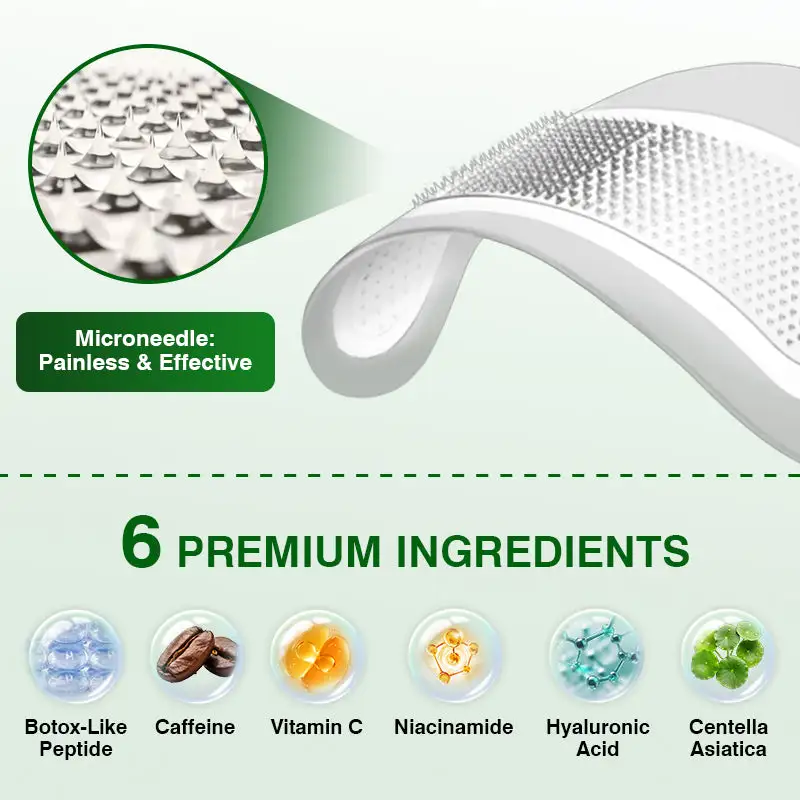 Pepti-Tox & Caffeine Shot Wrinkle-Lift Depuffing Microdart Patch - Image 6