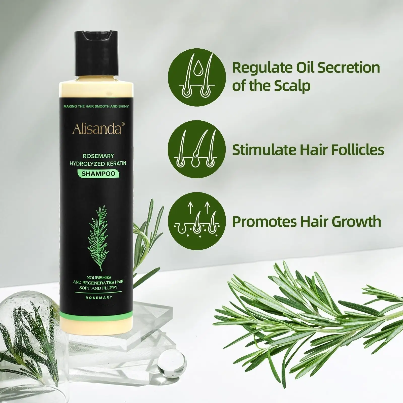 Organic Rosemary Hair Growth Shampoo - Image 3